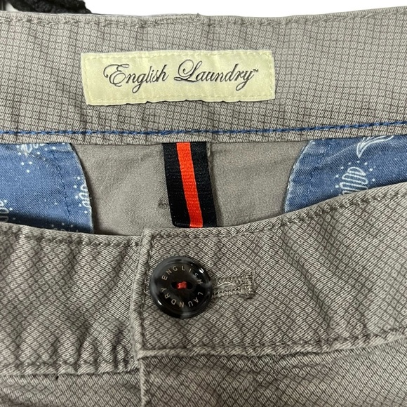 English Laundry Men’s Flat Front Gray Shorts Size 34 - Picture 4 of 5
